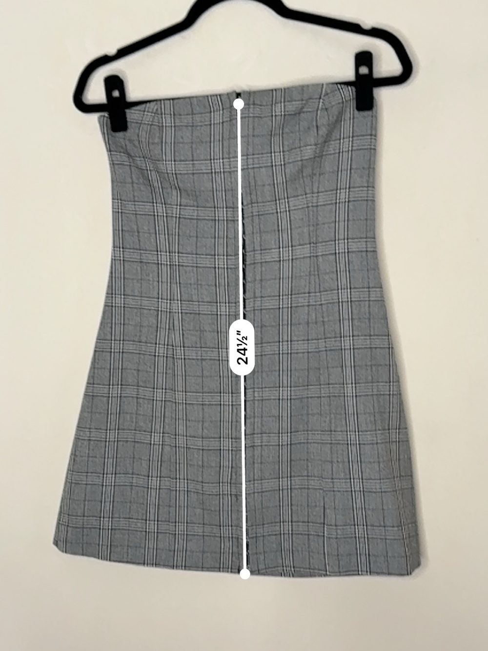 Dynamite Gray Plaid Mini Skirt